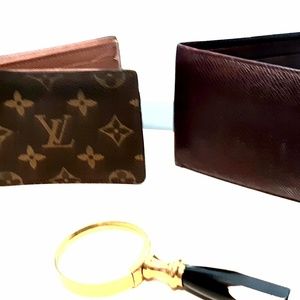 Two men's Louis Vuitton wallets for the price of 1